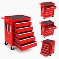 thumbnail image 1 of Memoryfield Rolling Tool Chest with Wheels, 5 Drawer Tool Storage Cabinet with Locking System, Heavy Duty Tool Cart Organizer for Garage Workshop, Red, 1 of 8