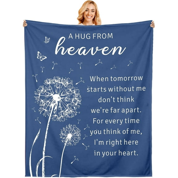 In Memoryof Loved One Gifts, Memory Gifts for Loss of Mom Dad, Sympathy Blanket for Loss of Mother Father Sister Brother, Memorial Blanket for Loss Loved Ones,Bereavement Remembrance Condolences Gift