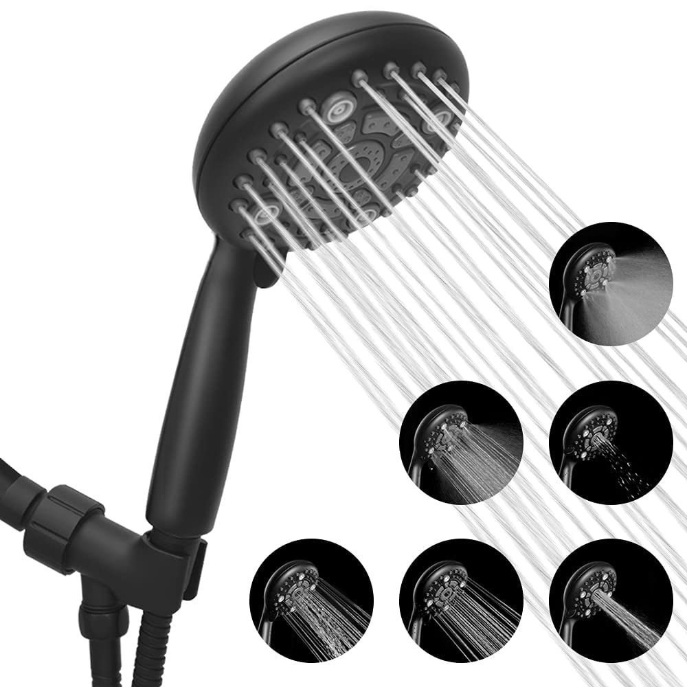Memotoo High Pressure Handheld Shower Head, 6Setting 5 Inch Powerful