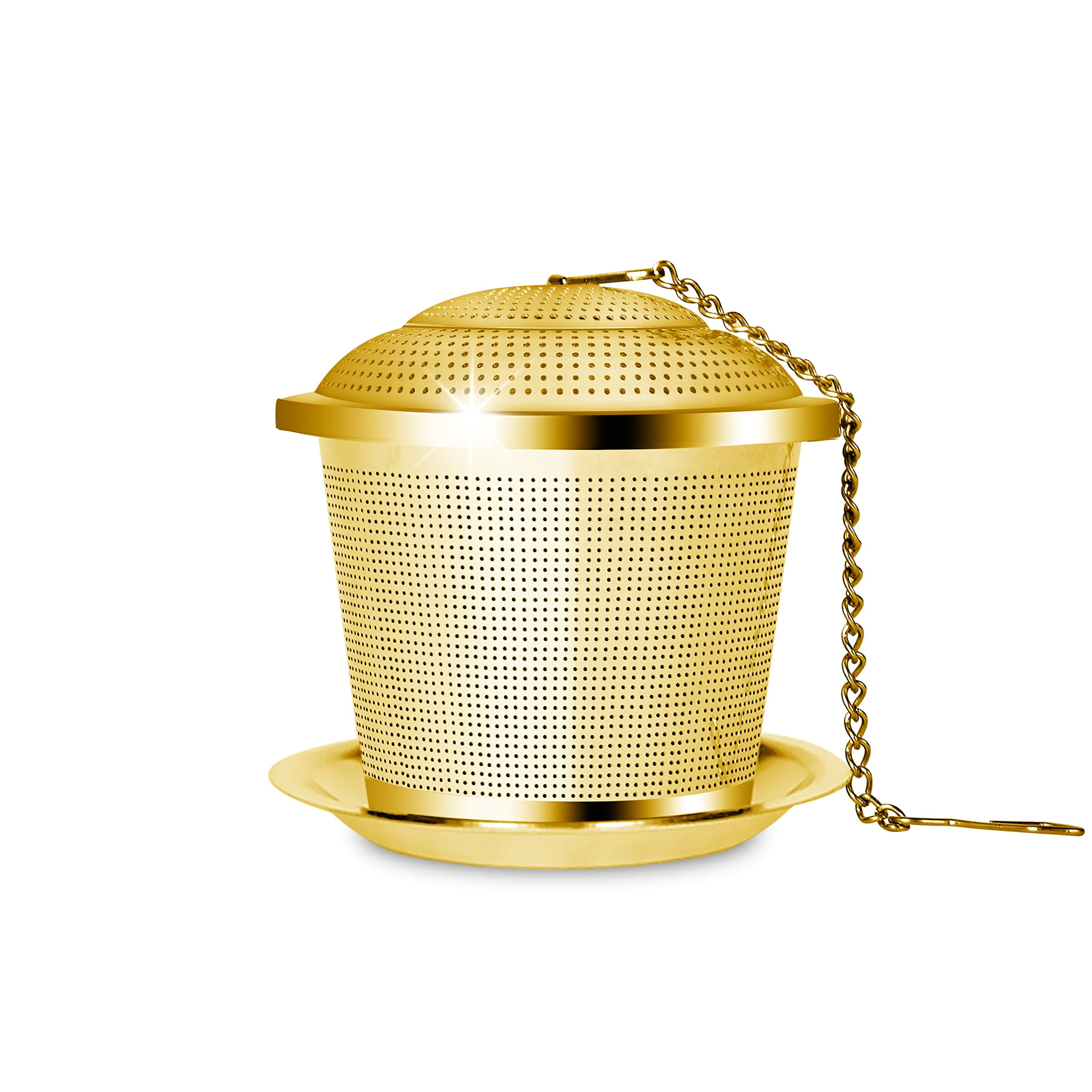 Memotoo Loose Leaf Tea Infuser, Reusable Stainless Steel Tea Ball, Fine