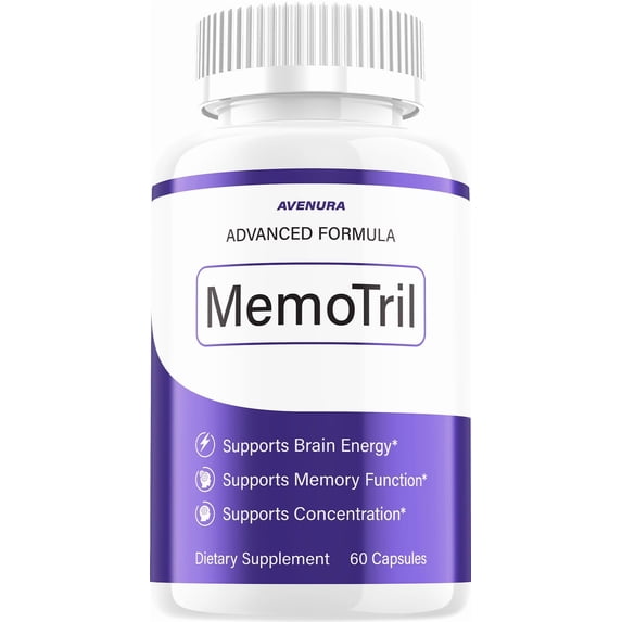 Memotril Capsules – Memotril Natural Blend Memory Focus Support Supplement, 1 Pack, 60 Capsules