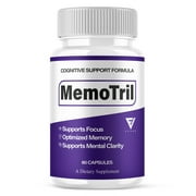 Memotril Memory Capsules, Memo Tril Advanced Brain Health and Mind Focus Formula 60 Capsules