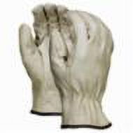 Memphis 3402-XL Economy Grade Drivers Gloves, XL, Grain Pigskin Leather Palm, Beige, Gunn Cut/Standard Finger/Straight Thumb, Cotton Thread/Leather/Polyester