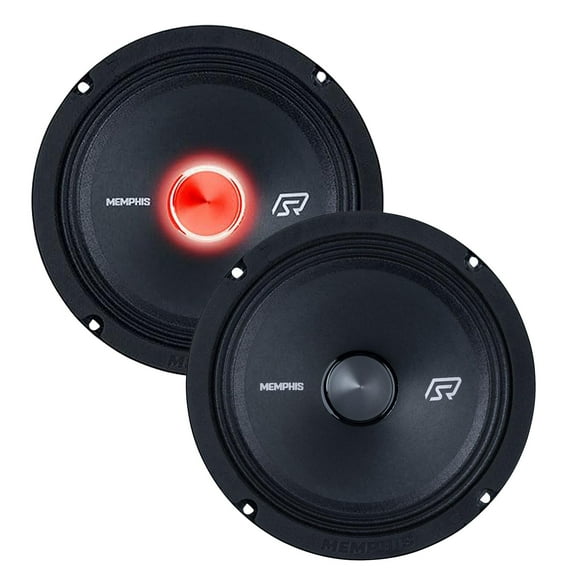 Memphis Audio 1 Pair of SRXP82 SRX Pro 8" 175w 4 Ohm Mid Drivers with LED