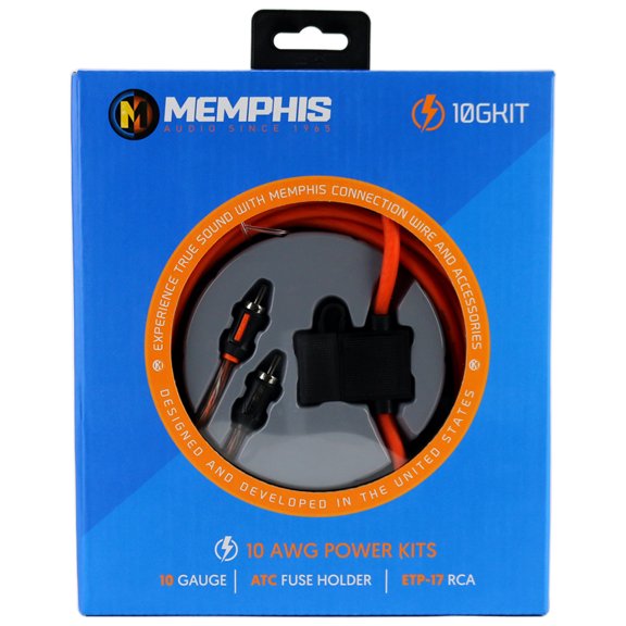 Memphis Audio 10GKIT 10 AWG Car Audio Amplifier Installation Kit