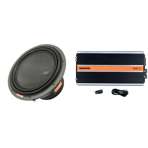 Memphis Audio 2 VIV1212 VIV 12" 1 OR 2 OHM Subwoofers with MJP3000.1 Monoblock Subwoofer Amplifier