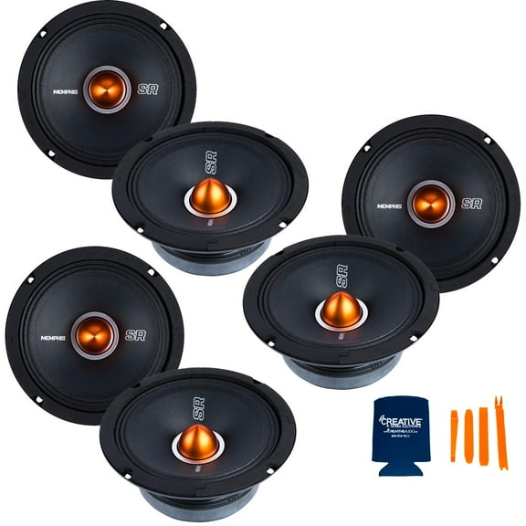 Memphis Audio 6 SRXP62 SRX Pro Audio 6.5" 4-Ohm Mid Drivers
