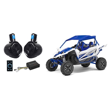 Memphis Audio Bluetooth Controller+Tower Speakers+2-Ch Amplifier For Yamaha YXZ