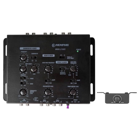 Memphis Audio CX23 3-Way Active Electronic Crossover w/ Remote Bass Control