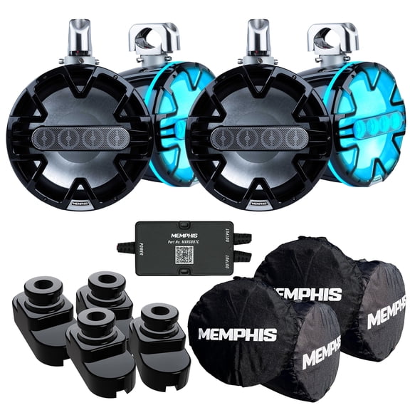 Memphis Audio MM105TB 10" Tower Speakers, Black (4 Units) for Centurion Predator Tower - Fits Ri230, Ri245, Ri265 - 2 Pairs