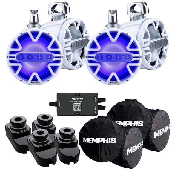 Memphis Audio MM105TW 10" Tower Speakers, White (4 Units) for Centurion Predator Tower - Fits Ri230, Ri245, Ri265 - 2 Pairs