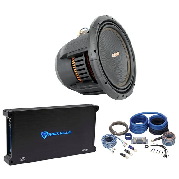 Memphis Audio MOJO 1212 12" 3000w Competition Subwoofer+Mono Amplifier+Amp Kit
