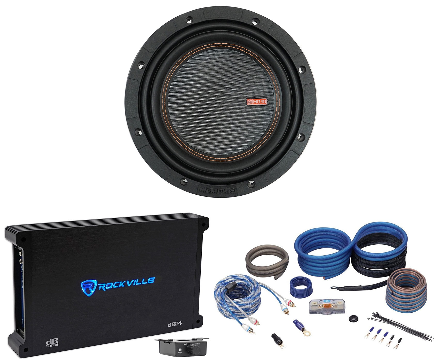 Memphis Audio (2) MOJO MJM812 8" Competition Subwoofers - 1800W Peak, 1 Or 2 Ohm Selectable, Car Audio