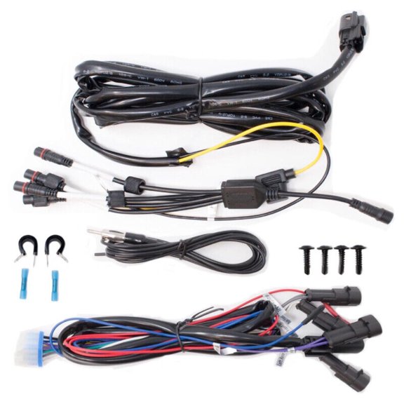 Memphis Audio MXASSKITMCPWR Side By Side Radio Harness, Plug and Play Wiring Harness for CORE and PRO SXS Kits