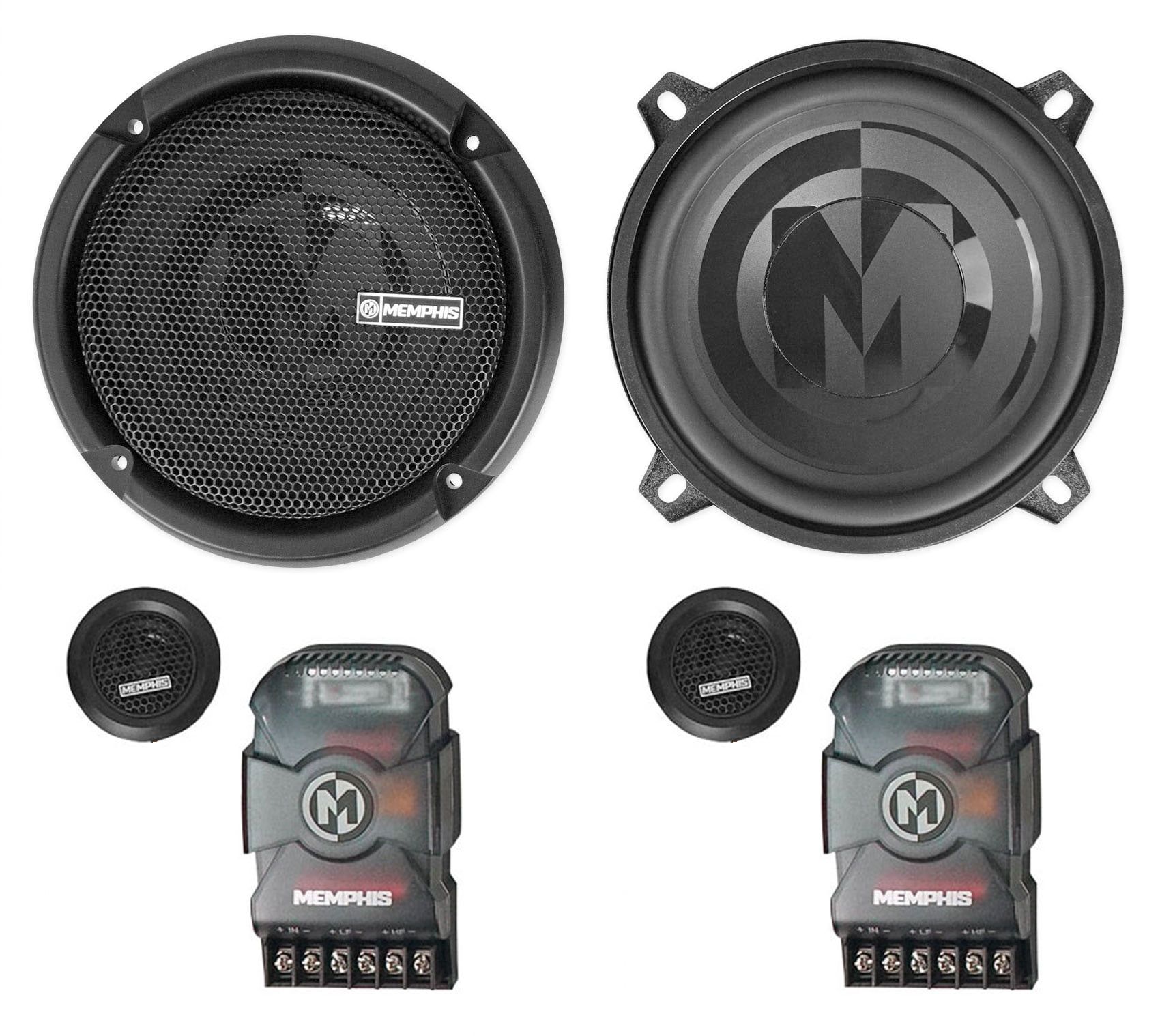 Memphis Audio PRX50C 5.25" 100 Watt Component Car Speakers w/Crossovers