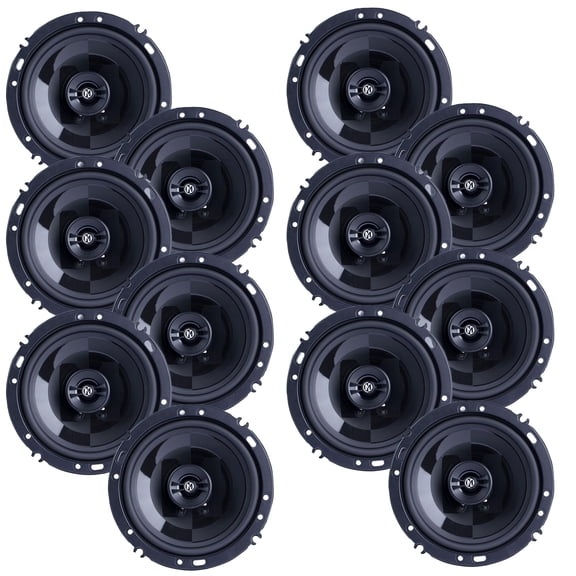 Memphis Audio PRX602 6.5" Swivel Tweeter Coaxial Speaker Power Reference Coaxial Speakers - Builder Pack (12 Individual Speakers / 6 Pairs) - No Grilles
