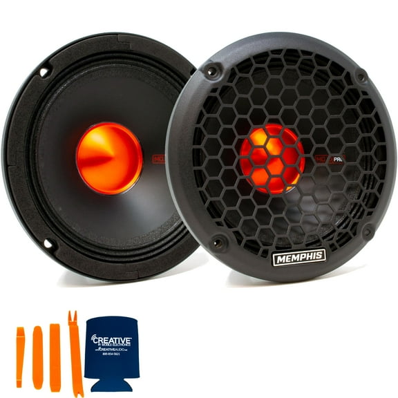 Memphis Audio - Pair of MJP6 6 1/2" MOJO Pro Mid-Range Speakers