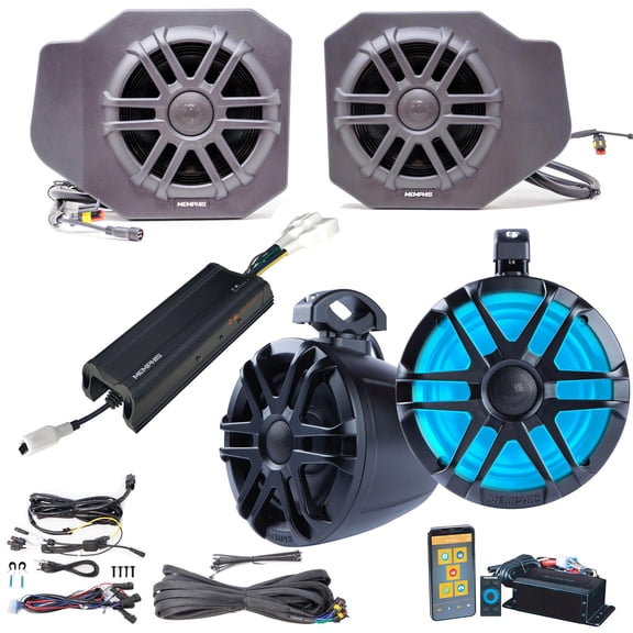 Memphis Audio RGR18PRO4 4 Speaker 300 Watt UTV Audio for Select Polaris Ranger 2018-2023