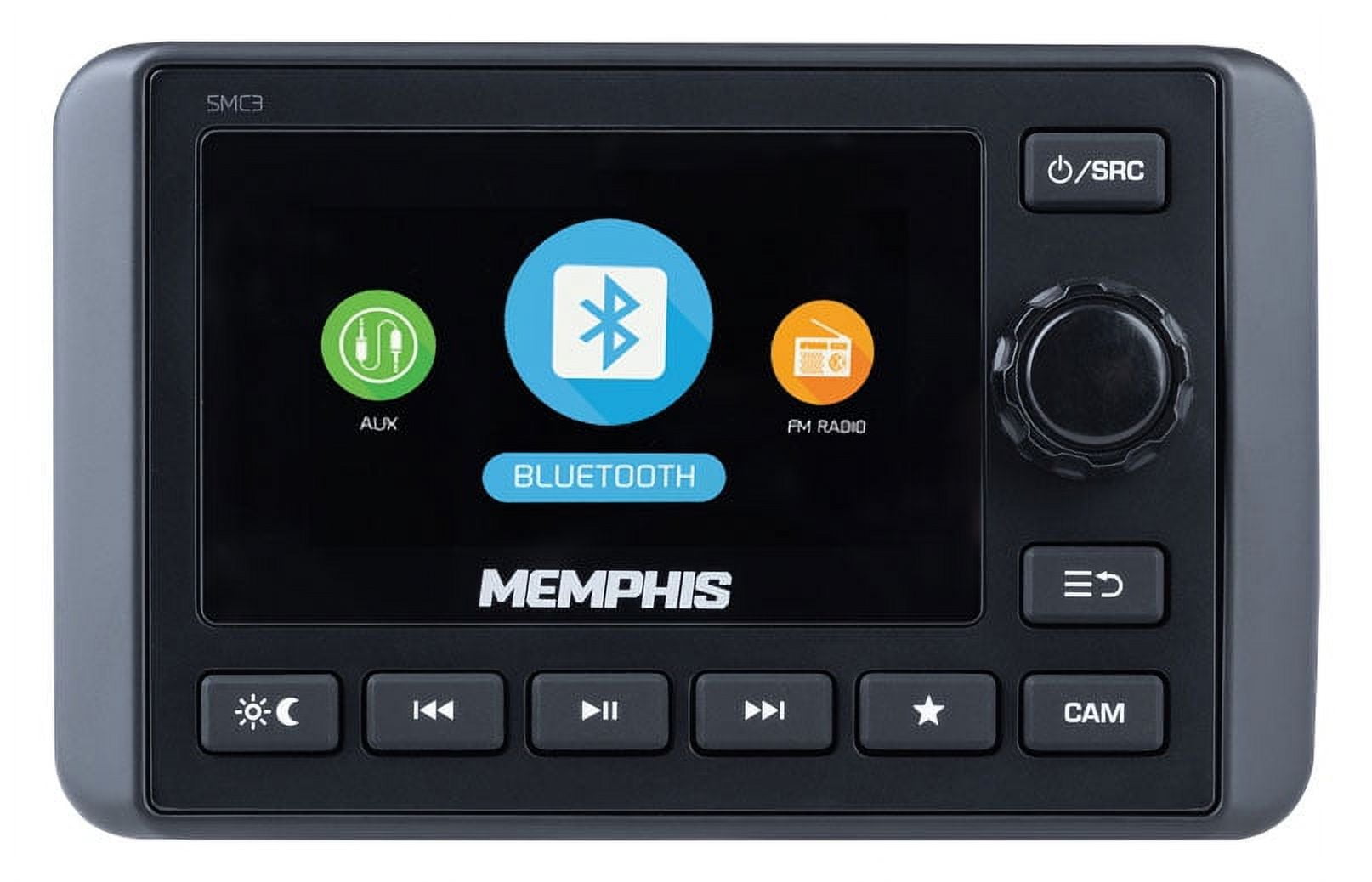 Memphis Audio SMC3 Multi Zone Marine Bluetooth Stereo Receiver