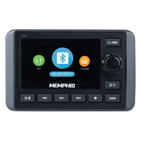 Memphis Audio SMC3 Marine Multi-Zone Media Center with Subwoofer Control, Bluetooth
