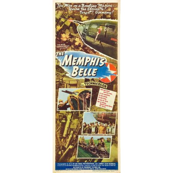 Memphis Belle Insert Movie Poster 14x36 Unframed, Age: Adults AB Posters