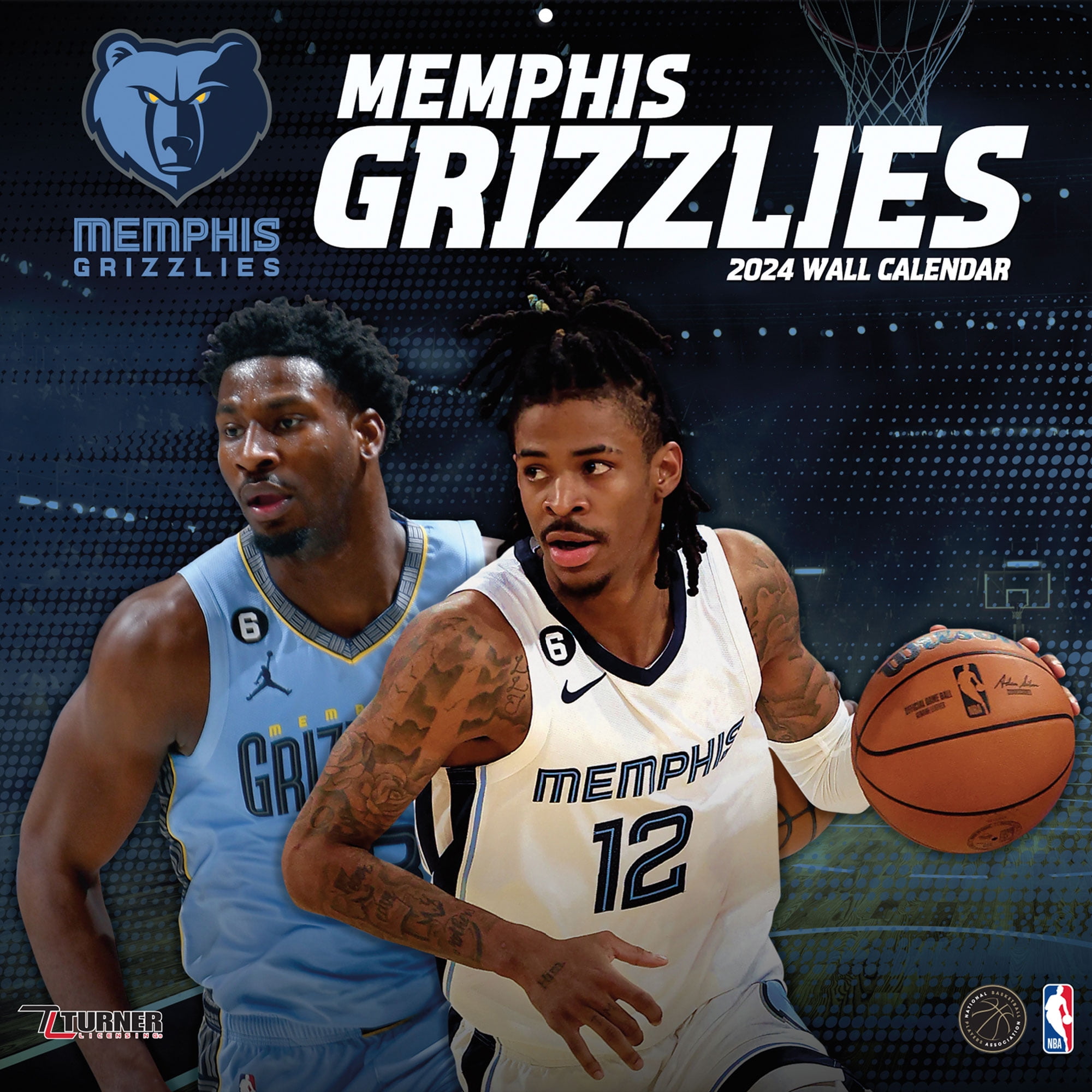 Memphis Grizzlies 2024 12'' x 12'' Team Wall Calendar