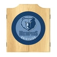 thumbnail image 1 of Memphis Grizzlies Logo Dart Board Cabinet Set with 6 Steel Tip Darts, 1 of 7