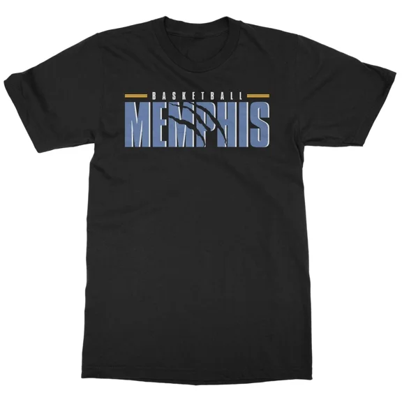 Memphis Inspired Design Claw Marks Hoops Tribute Unisex T-Shirt, S-5XL