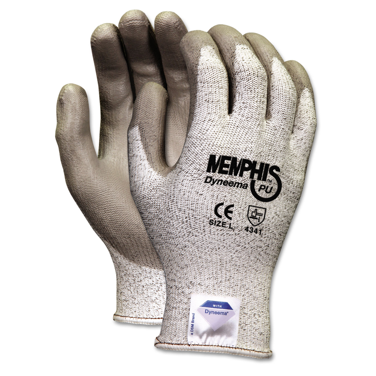 Memphis, MCSCRW9672XL, Dyneema Dipped Safety Gloves, 2 / Pair, Gray - image 1 of 2