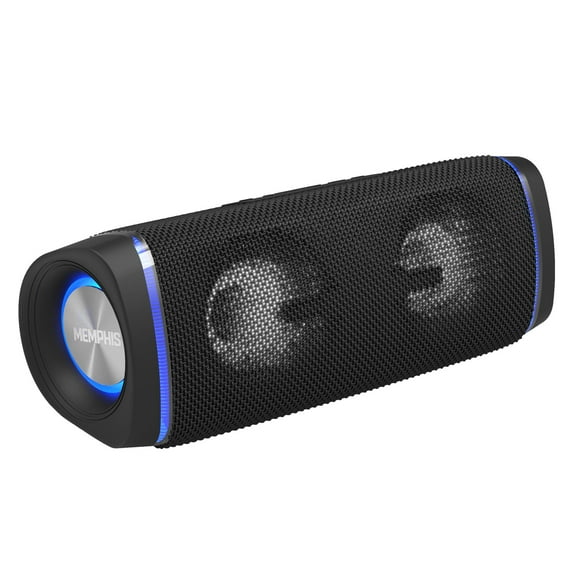 Memphis MFLOWBTK Flow - Wireless Bluetooth & Aux Speaker, IPX7 Water Resistance, Black