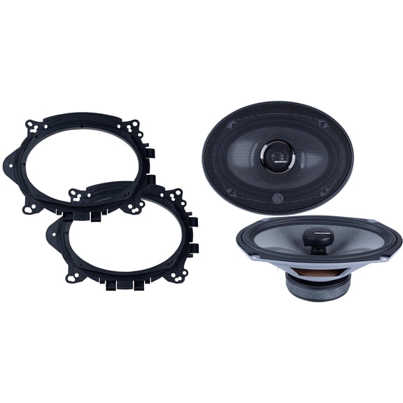 Memphis MS69 6x9" Convertible Set Speaker with OEM Replacement Brackets Compatible with 2015+ Camaro