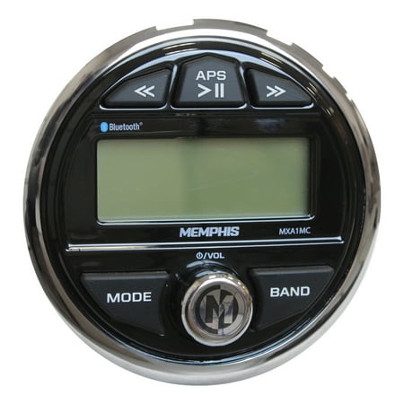 Memphis Car Audio - In-Dash Digital Media Receiver - Built-in Bluetooth - Silver/Black