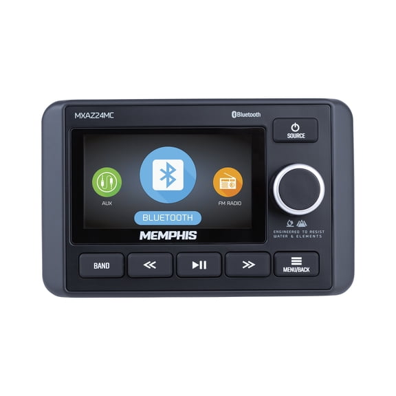 Memphis MXAZ24MC 3inch TFT LCD Display Dual Zone Independent Sub Control with 4x50Watts Amplifier
