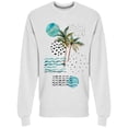 thumbnail image 1 of Memphis Patterns Summery Style Sweatshirt Men -Image by Shutterstock, Male XX-Large, 1 of 2