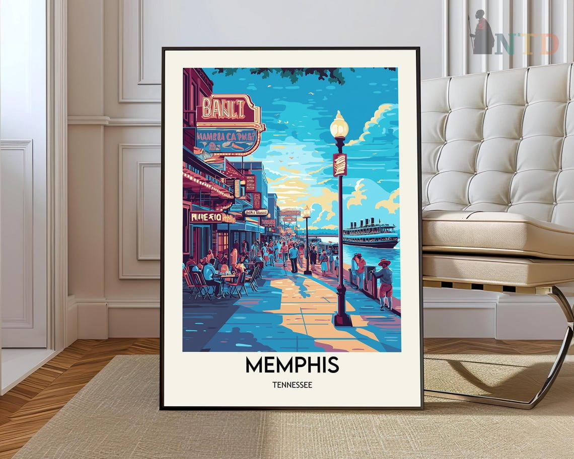 Memphis Poster, Memphismemphis Print, Memphis Photo, Memphis Poster ...