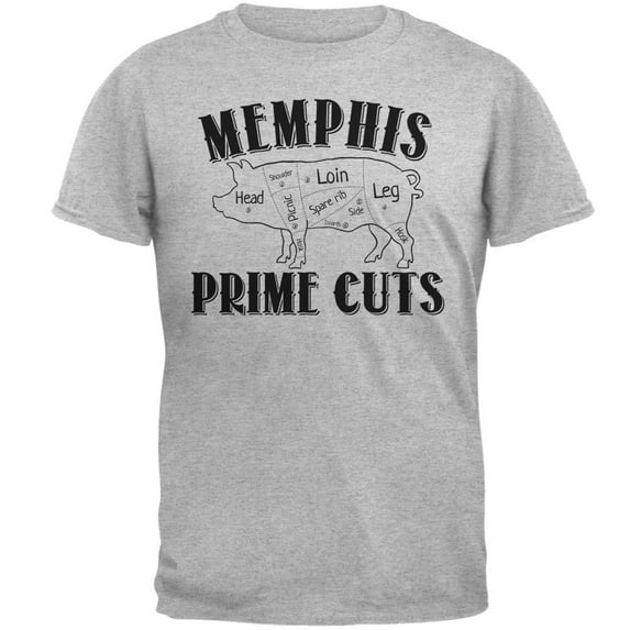 Memphis Prime Cuts Mens T Shirt Heather LG