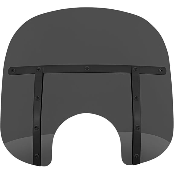 Memphis Shades 13" Fats Dark Smoke/Black Strap Windshield w/7" Cutout (MEB31110)