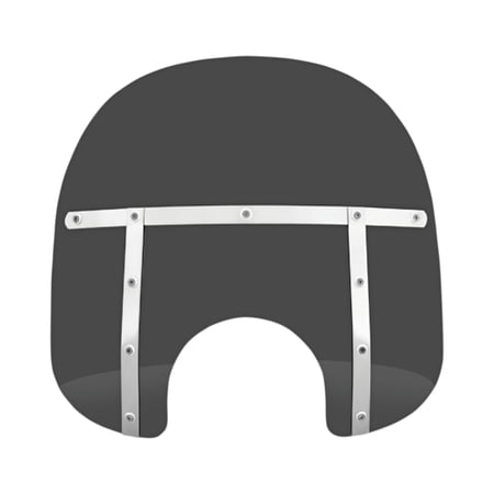 Memphis Shades 15" Slim Dark Smoke Windshield w/9" Cutout (MEM41210)