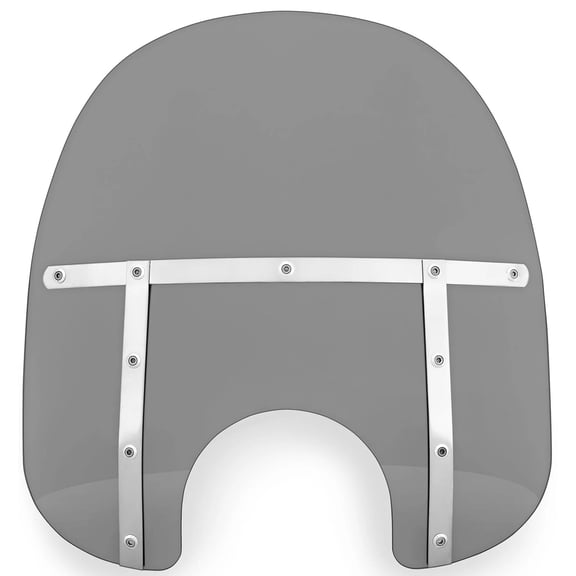 Memphis Shades 17" Fats Smoke Windshield w/9" Cutout (MEM36212)