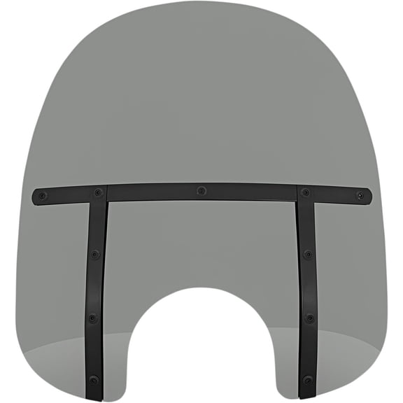 Memphis Shades 17" Fats Smoke w/Black Straps Windshield w/ 7" Cutout (MEB32112)