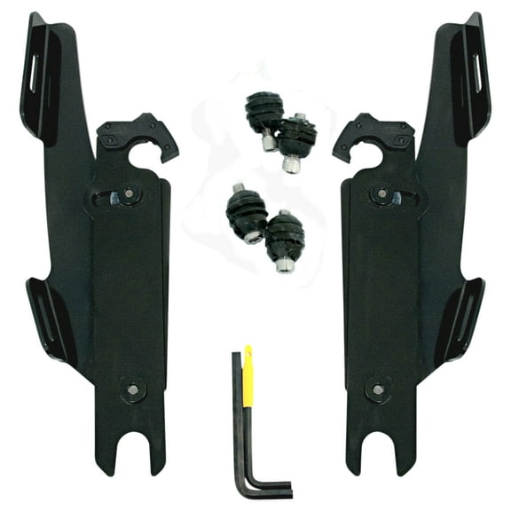 Memphis Shades Batwing Fairing Black Trigger-Lock Mounting Kit (MEK1952)