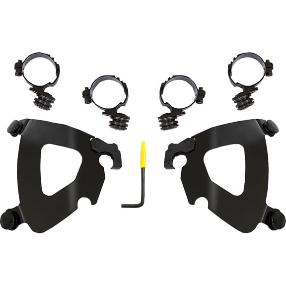 Memphis Shades Black Trigger-Lock Mounting Kit for Gauntlet Fairing (MEB2068)