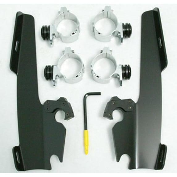 Memphis Shades MEB1960 manual switch-Lock Mount Kit for Fats/Slim Windshields - Black
