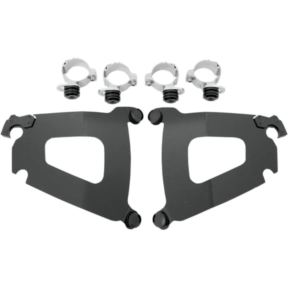 Memphis Shades Trigger-Lock Mount Kit for Bullet Fairing Black   MEB1977