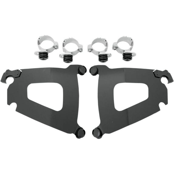 Memphis Shades Trigger-Lock Mount Kit for Bullet Fairing Black MEB1977