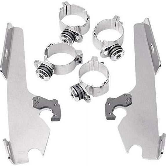 Memphis Shades MEK1935 Black Plate-Only Hardware Kit fits Kawasaki VN1700 V