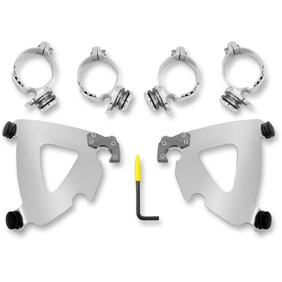 Memphis Shades MEK2028 manual switch Lock Mount Kit for Road Warrior Fairing - Polished