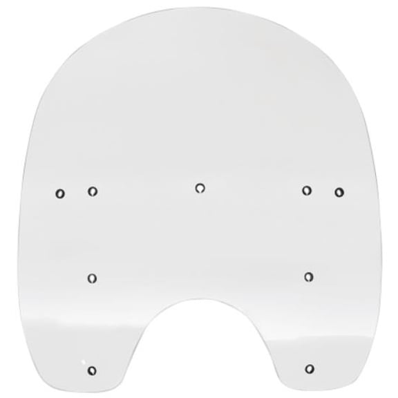 Memphis Shades MEP6280 Replacement Plastic for HD Quick-Release Compact Windshield - 17in. - Clear