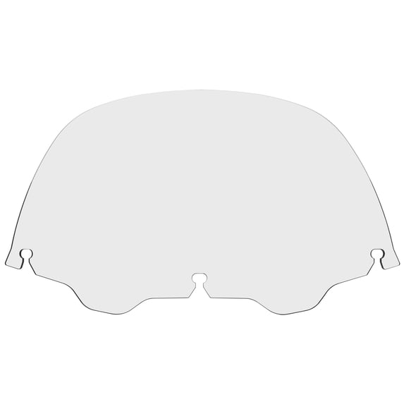 Memphis Shades MEP8110 Standard Windshield - 9in. - Clear