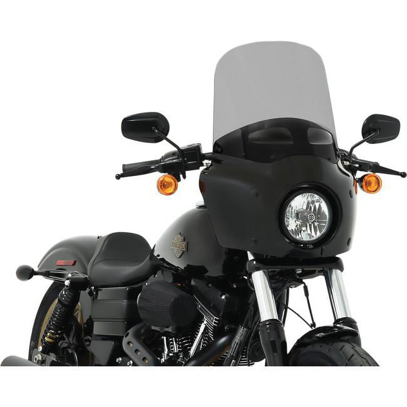 Memphis Shades MEP87612 Vented Windshield for Road Warrior Fairing - 15in.  - Black Smoke